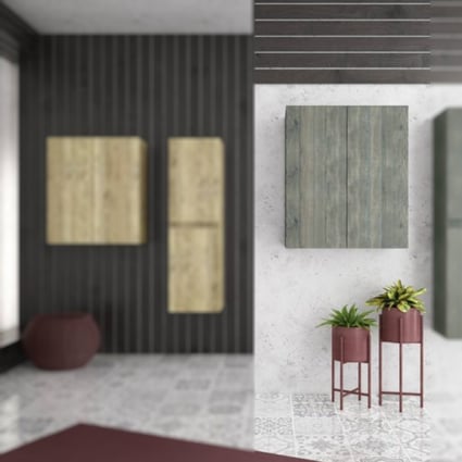 Έπιπλο Κρεμαστό Ερμάριο Side Cabinet Smoked Oak